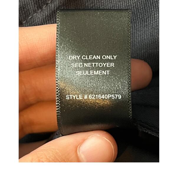 Rebecca Taylor Pants high rise ankle pintuck cropped gray size 0 - Picture 6 of 7